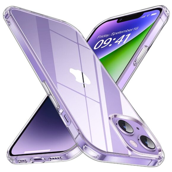 case for IPhone 14 Max 15' Military Drop Protection Scratch-Resistant Slim clear - Picture 1 of 4